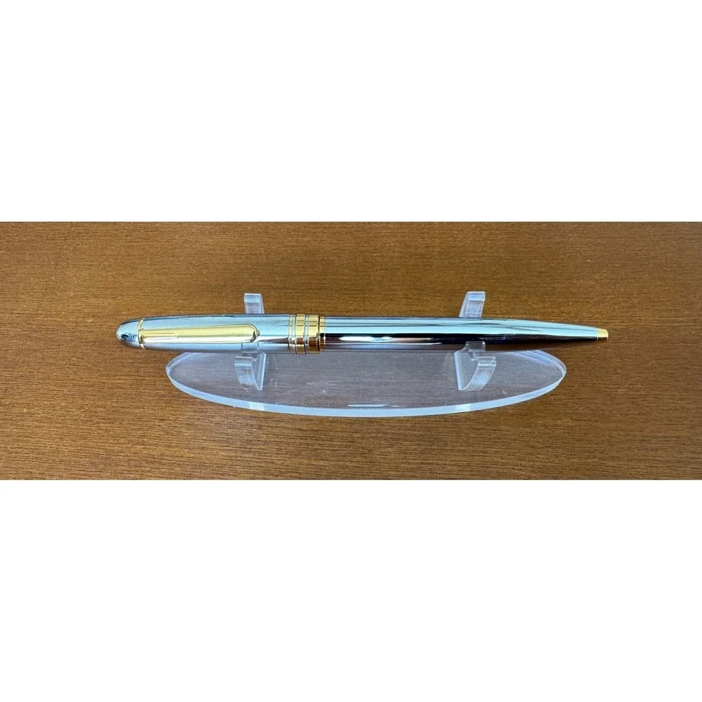 Vintage Sheaffer Prelude Chrome and Gold Trim Ballpoint Pen Twist Retract